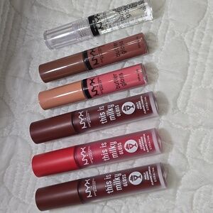 NYX This Is Milky and Butter Gloss Set - Red, Pink, Brown, Clear